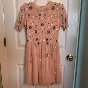Lace & Beads Embellished Dress